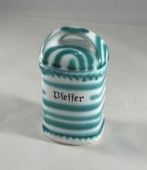 Gmundner Keramik-Dose/Gewrz eckig  Pfeffer